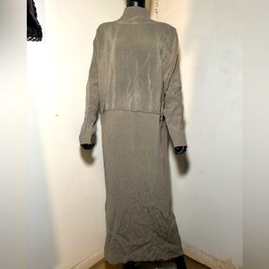 Vintage Long Sleeve Dress - Gray